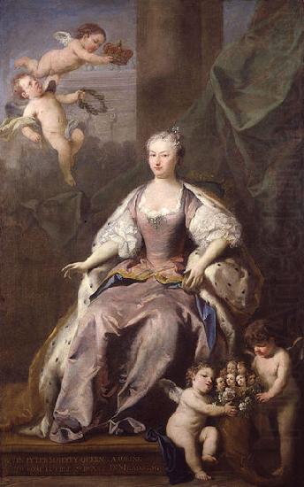 Jacopo Amigoni Portrait of Caroline Wilhelmina of Brandenburg-Ansbach china oil painting image